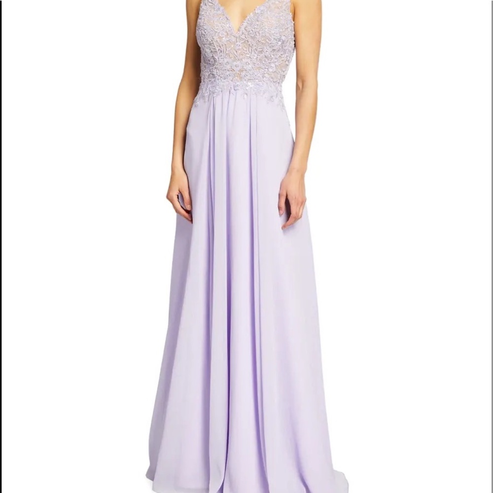 Lilac size 0 formal Faviana dress.